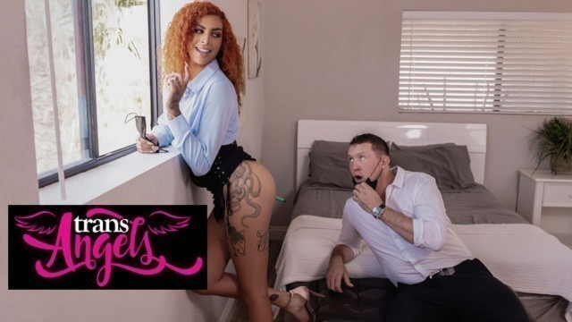 TRANS ANGELS - Pierce Is Unable To Resist Putting His Hands On Rubi Maxim And Starts Eating Her Ass