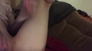 Baby Girl Fingering her Tight Asshole