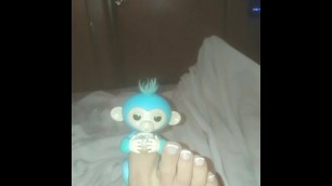 Cutest Lil Monkey Hanging on by a Toe.. LOL