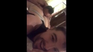 Cute Dude getting his Ass Eaten by Rough Daddy