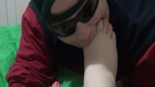 Licking my Wife's Soft Chubby Feet 1