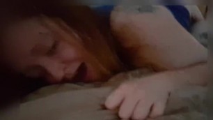 Ginger Cums Hard while he Works her from behind