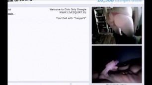 Dirty Teen gives Ass on Omegle Chatroulette Webcam