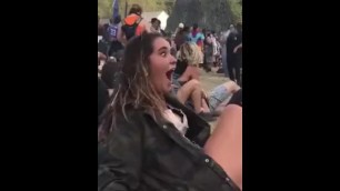 Teen Slut let's Men Eat her Ass Coachella