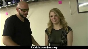 Stunning Euro Teen Gets Talked In To Giving A Blowjob For Cash 3