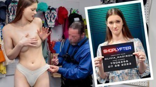 Shoplyfter - Skinny Babe Accused Of Shoplifting Gets Detained And Disciplined By Security Officer